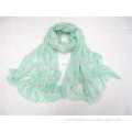 fashionable lady scarf,sunflower embroided cotton scarf,factory china scarf